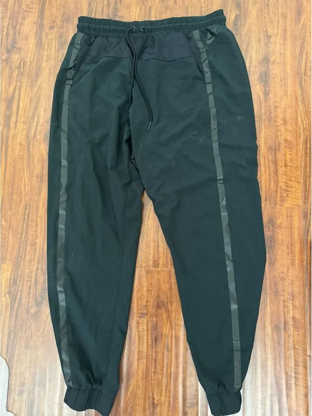 Nike DRI-FIT Pants Black RN#56323-CA05553 Women Size Med Slim Leg Elastic Waist